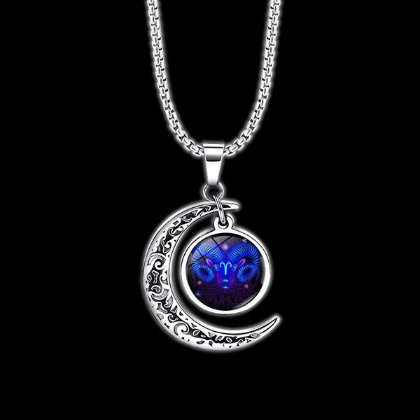 Fashion Zodiac Sign Unisex Necklace