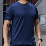 Men's Coolmax Material Round Collar Men's T-shirt