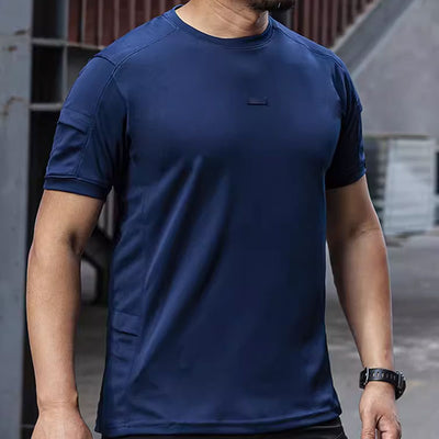 Men's Coolmax Material Round Collar Men's T-shirt