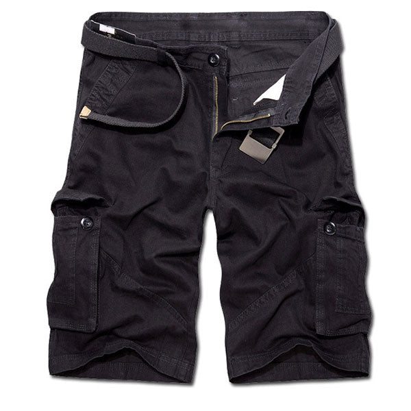 Fashion Solid Color Side Pocket Men's Short Pants Summer Wear