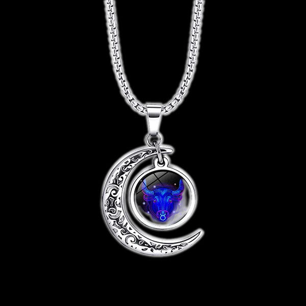 Fashion Zodiac Sign Unisex Necklace