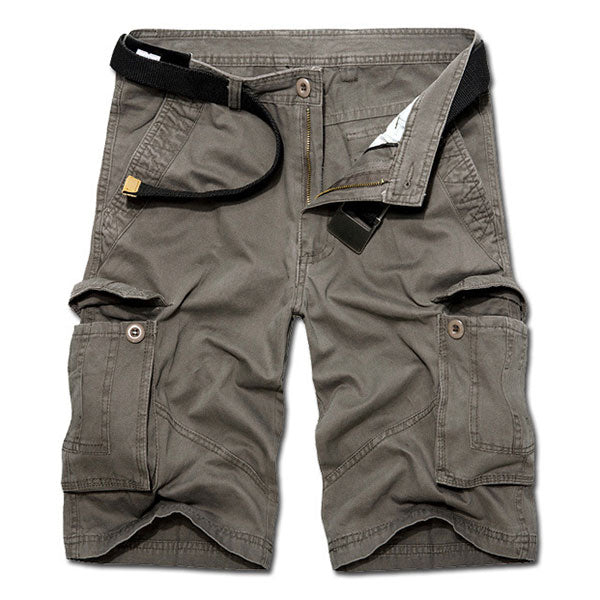 Fashion Solid Color Side Pocket Men's Short Pants Summer Wear