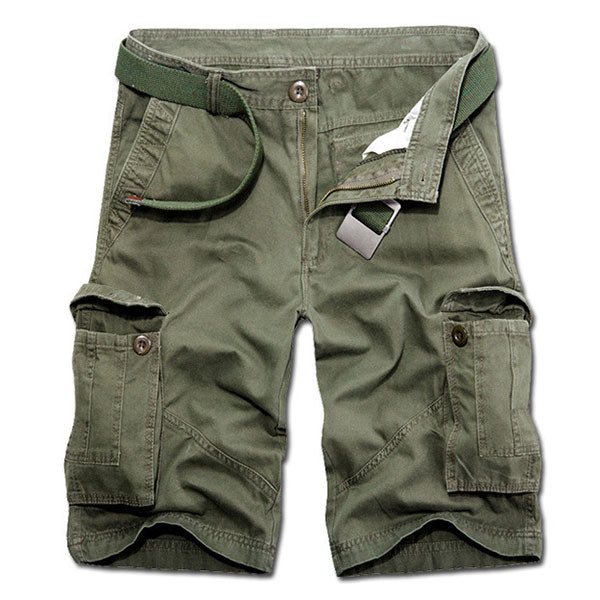 Fashion Solid Color Side Pocket Men's Short Pants Summer Wear