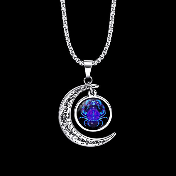 Fashion Zodiac Sign Unisex Necklace