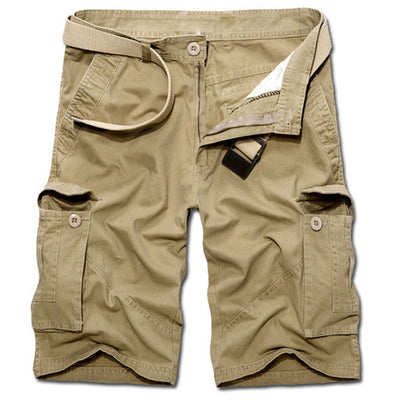 Fashion Solid Color Side Pocket Men's Short Pants Summer Wear