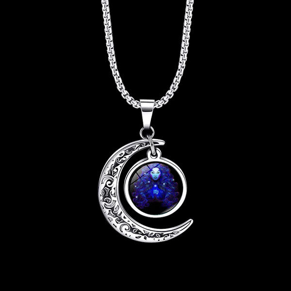 Fashion Zodiac Sign Unisex Necklace