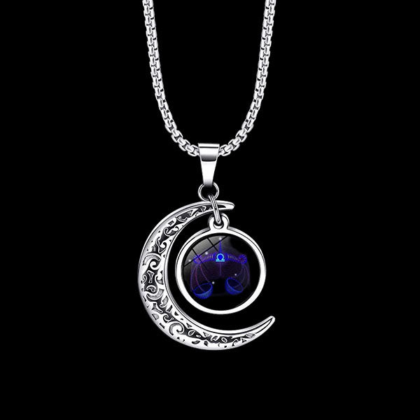Fashion Zodiac Sign Unisex Necklace