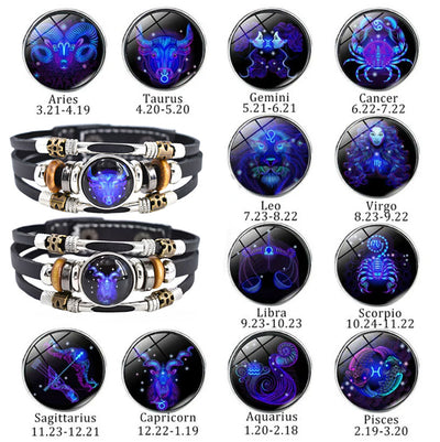 Astrological Sign Luminous Bracelet Super Bright In The Dark