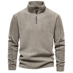 Men's Stand Collar Zipper Shirt