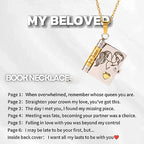 Moving Message Inside Notebook Necklace For Family Members