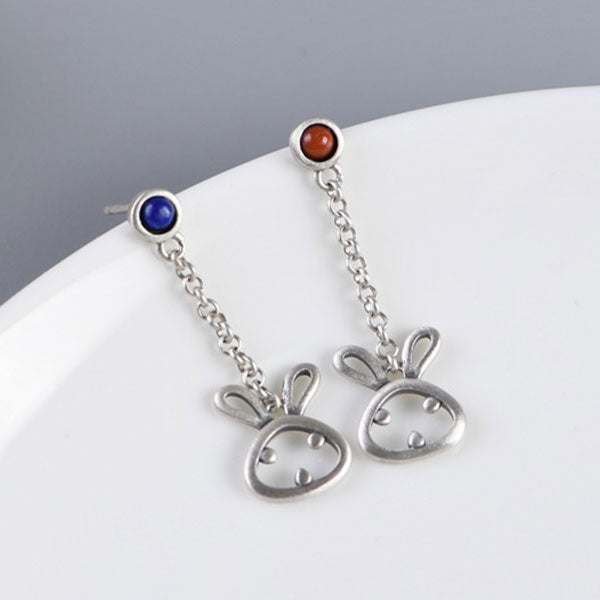 Rabbit And Parrot Shape 925 Sterling Silver Earrings Price A Pair