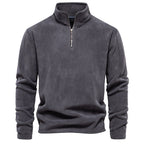 Men's Stand Collar Zipper Shirt