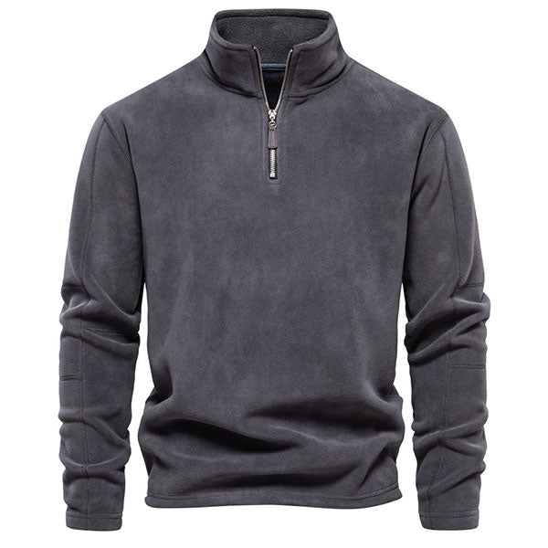 Men's Stand Collar Zipper Shirt