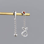 Rabbit And Parrot Shape 925 Sterling Silver Earrings Price A Pair