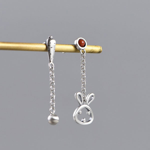 Rabbit And Parrot Shape 925 Sterling Silver Earrings Price A Pair