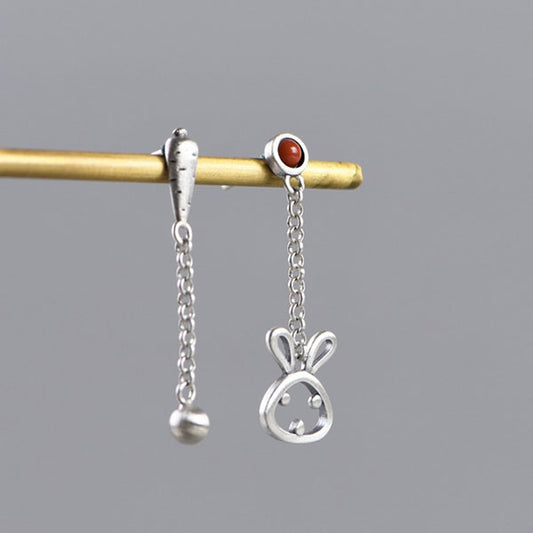 Rabbit And Parrot Shape 925 Sterling Silver Earrings Price A Pair