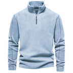 Men's Stand Collar Zipper Shirt