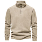 Men's Stand Collar Zipper Shirt