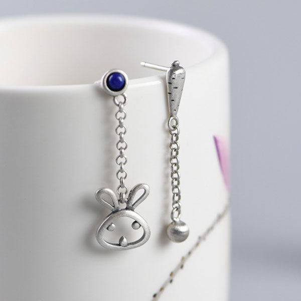 Rabbit And Parrot Shape 925 Sterling Silver Earrings Price A Pair