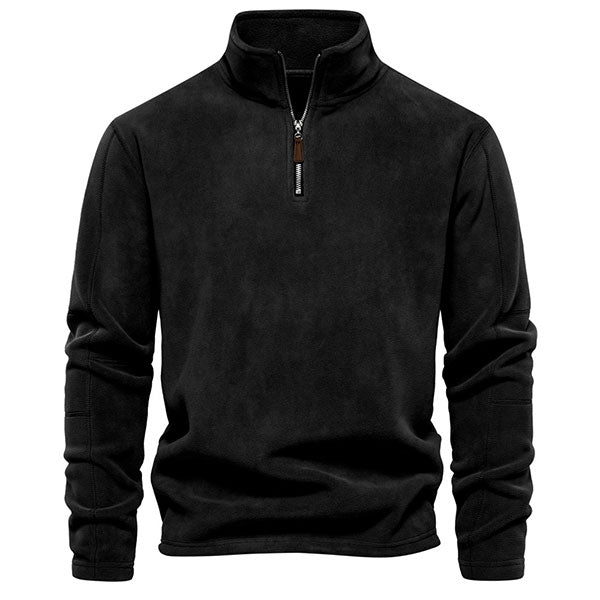 Men's Stand Collar Zipper Shirt