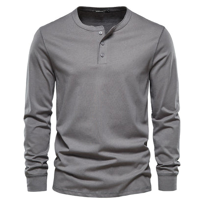 Fashion 100% Cotton Solid Color Men's Shirt
