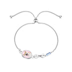 Customize Pet Theme Photo And Name Birthstone Bracelet