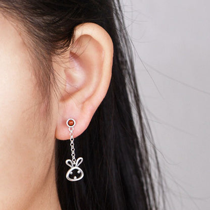 Rabbit And Parrot Shape 925 Sterling Silver Earrings Price A Pair
