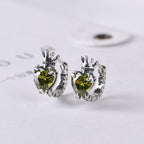 Elegant Crown 925 Sterling Silver Earrings Price A Pair