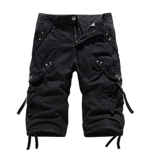 Fashion Multi Pockets Men's Capri Pants