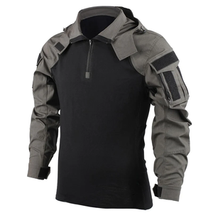 Fashion Cool Hooded String Element Army Style Men's Shirt