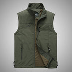 Simple Design Men's Vest With Velvet Inside