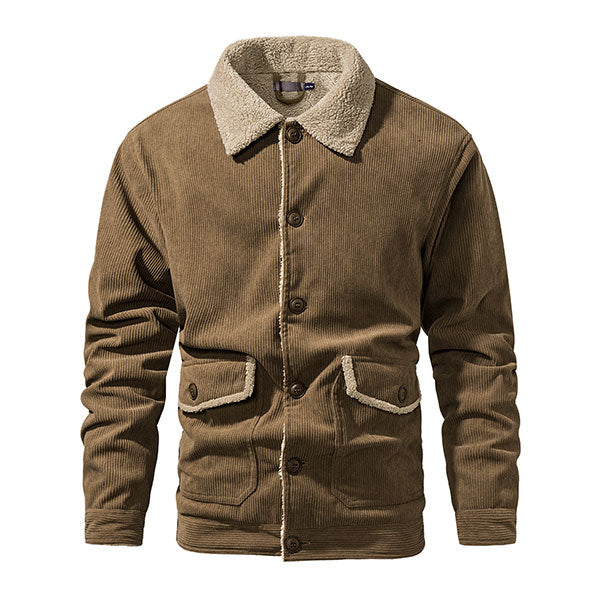 Men's Thick Causal Wear Corduroy Jacket US Size