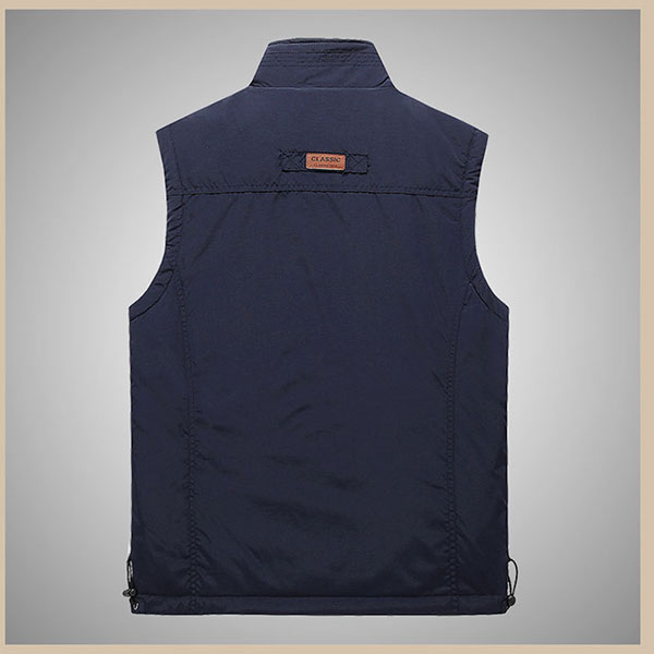 Simple Design Men's Vest With Velvet Inside