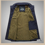 Simple Design Men's Vest With Velvet Inside
