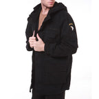 Classic Multi Pockets Men's Coat With Velvet Inside