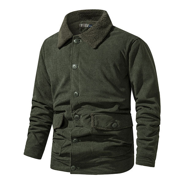 Men's Thick Causal Wear Corduroy Jacket US Size