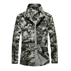 100% Cotton Airborne Army Style Long Sleeve Men's Shirt - Kingerousx