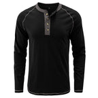Daily Wear Men's Round Collar Henley Shirt US Size