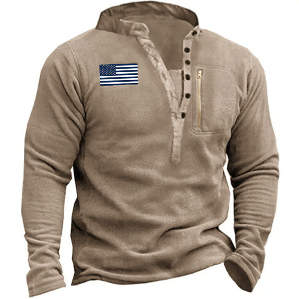 Fashion Style V-Neck Men's Sweater Coat