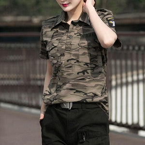Airborne Army Style Women T-Shirt - Kingerousx
