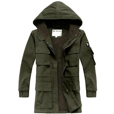 Army Style 100% Cotton Made Jacket For Autumn and Winter - Kingerousx