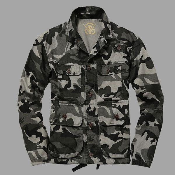 Army Style 100% Cotton Thick Heavy Causal Leisure Tank Jacket - Kingerousx
