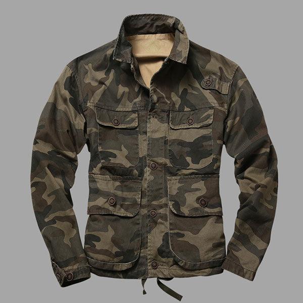 Army Style 100% Cotton Thick Heavy Causal Leisure Tank Jacket - Kingerousx
