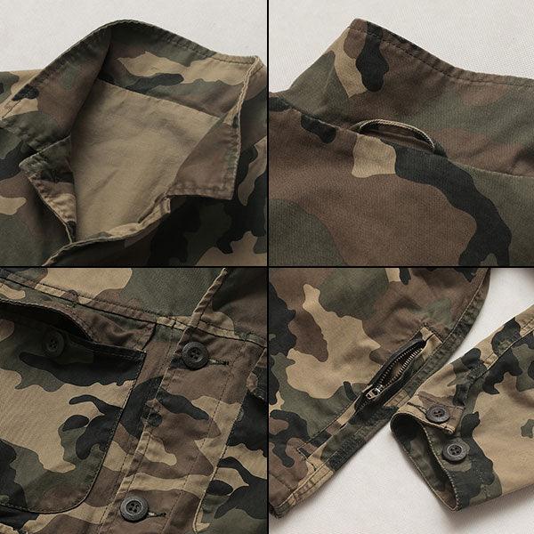 Army Style 100% Cotton Thick Heavy Causal Leisure Tank Jacket - Kingerousx