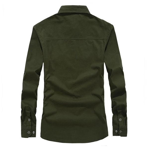 Army Style Causal Wear Men's Shirt - Kingerousx