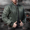 Army Style Daily Wear Men's Bomber Jacket Waterproof - Kingerousx