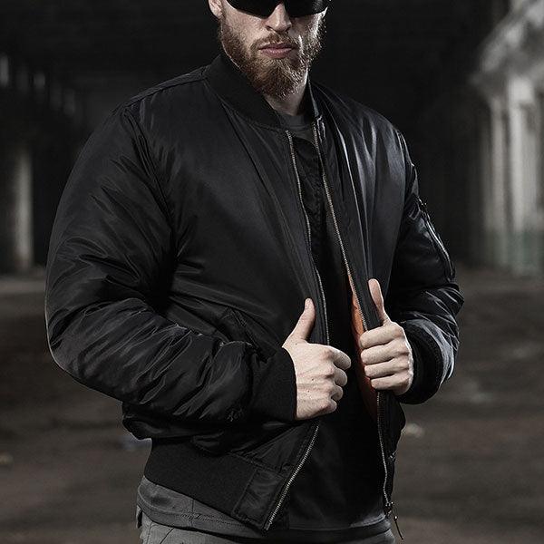Army Style Daily Wear Men's Bomber Jacket Waterproof - Kingerousx
