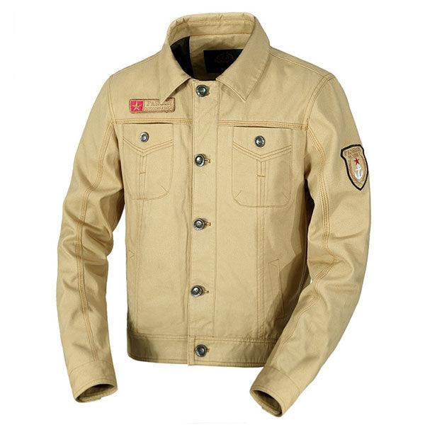 Army Style Daily Wear Men's Jacket Large Size - Kingerousx