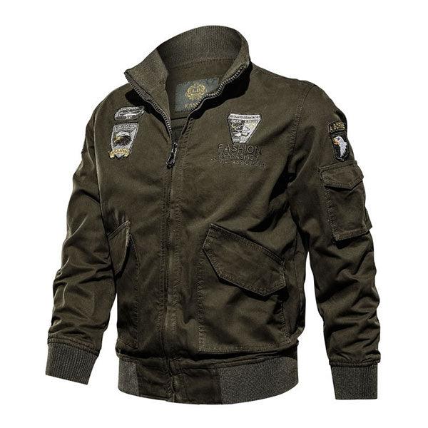Army Style Daily Wear Men's Jacket With Velvet Inside Winter Wear - Kingerousx