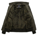 Army Style Daily Wear Men's Jacket With Velvet Inside Winter Wear - Kingerousx